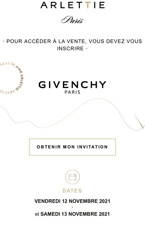 vente givenchy arlettie|Vente Privée Givenchy .